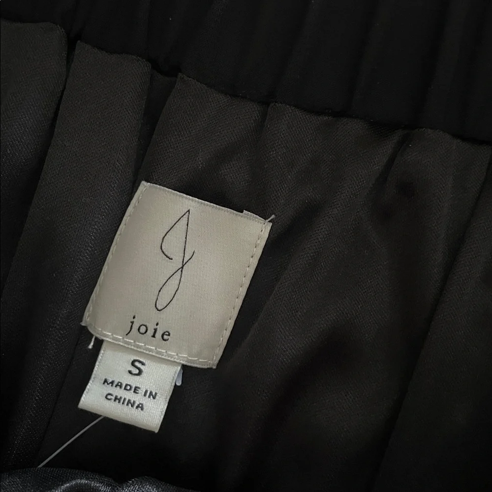 JOIE Black chiffon Pleated lined Skirt-NWT-size Small - Picture 3 of 5